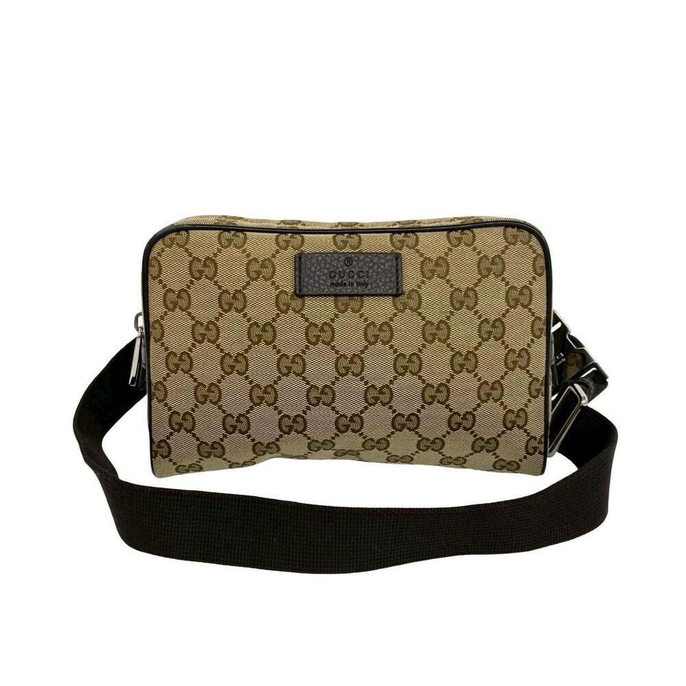 GUCCI Brown Leather Pouch